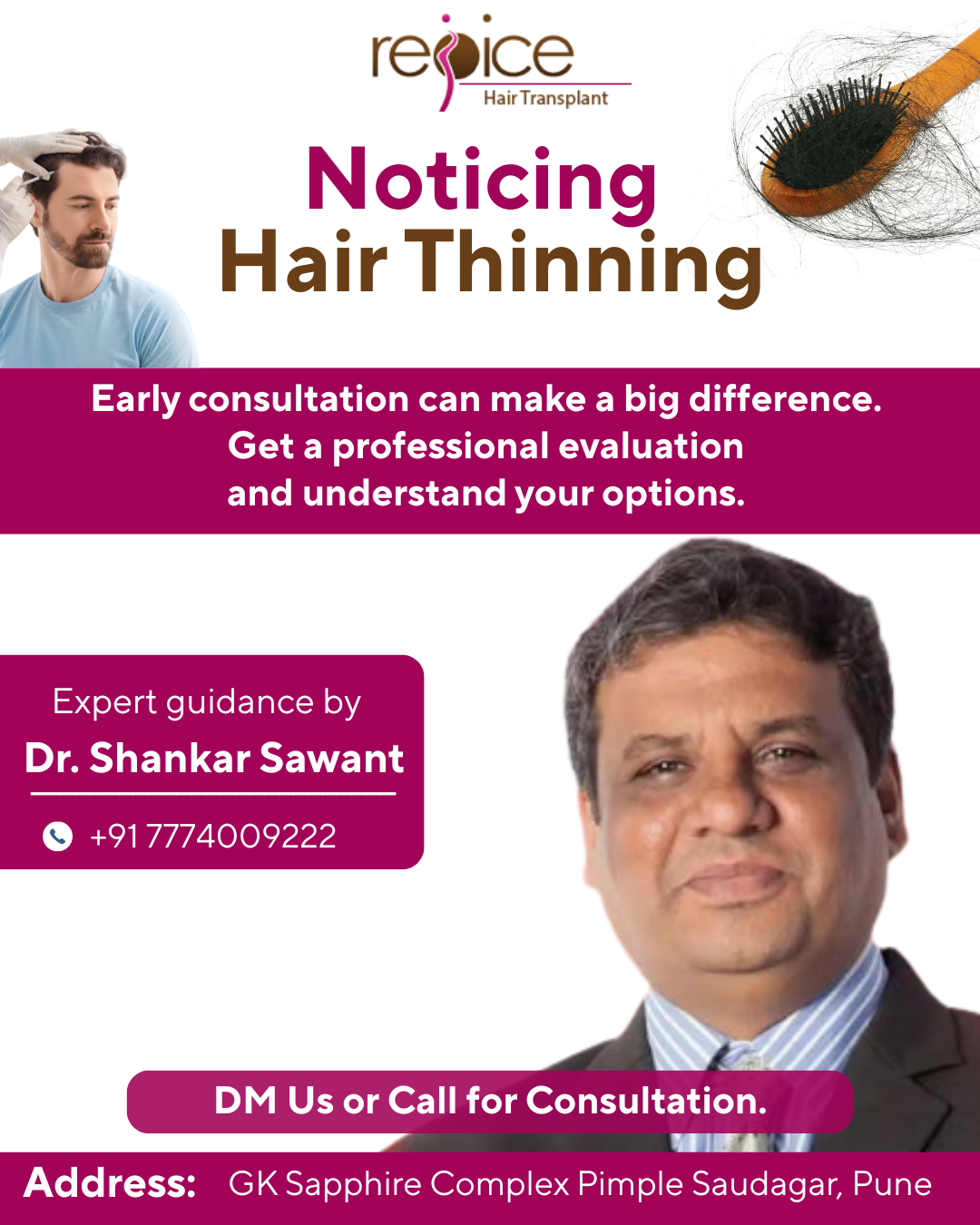 Struggling with Hair Loss? Discover Advanced FUE Hair Transplant in Pune